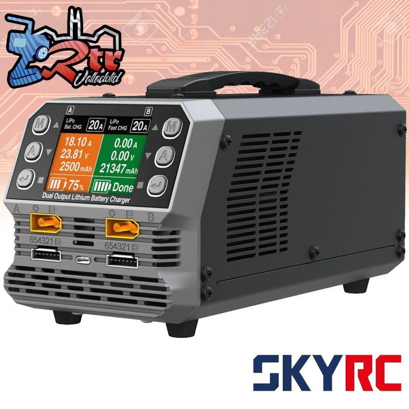 Cargador Lipo PC1080neo Dual 6S 1080W AC