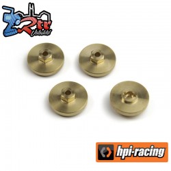 7mm Hex Hub Weight Set +4mm (Brass-4pcs)