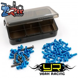 Juego de tornillos Tamiya TT02 SRX de aluminio y titanio 7075 (con caja)