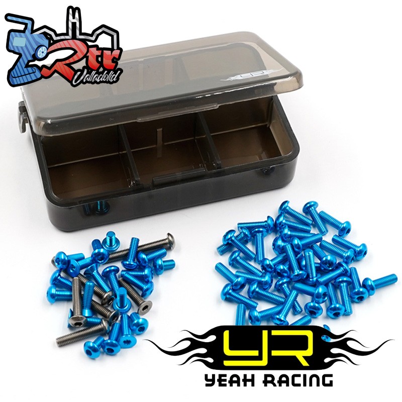 Juego de tornillos Tamiya TT02 SRX de aluminio y titanio 7075 (con caja)