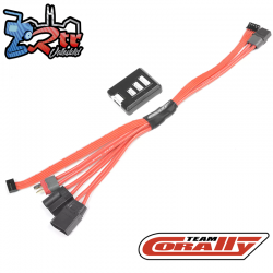 Cable de carga múltiple de balanceo 4S XT90, EC5, Conector T, con conector XT60