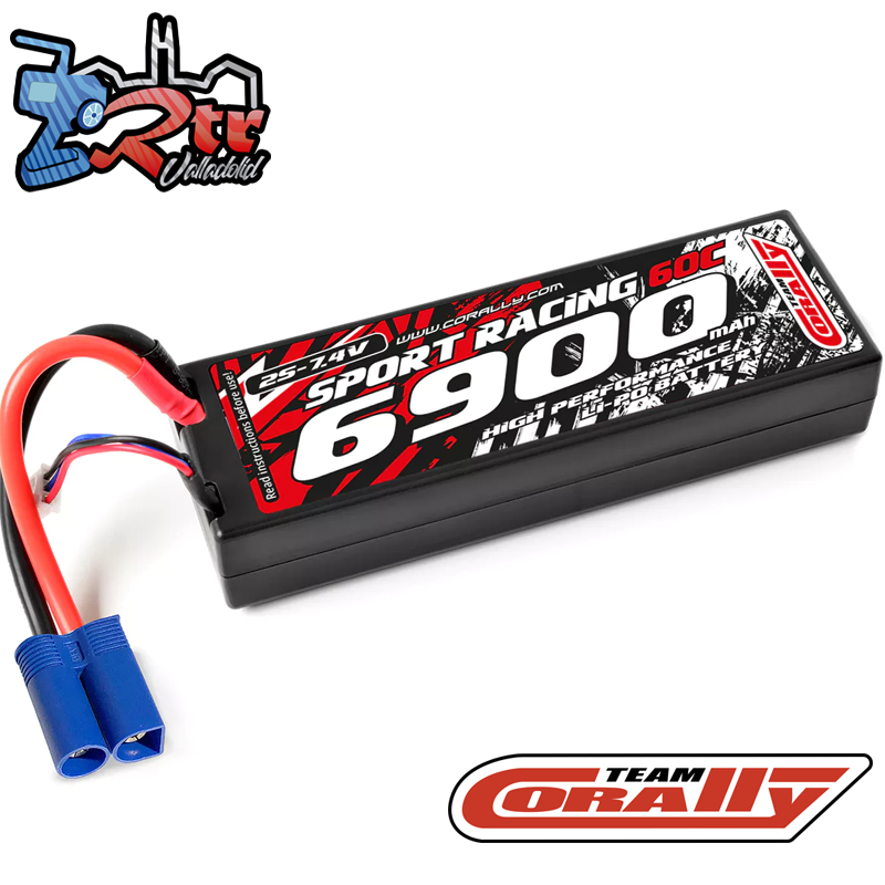 Lipo Team Corally 2s 6900 Mha 60C Caja dura EC5