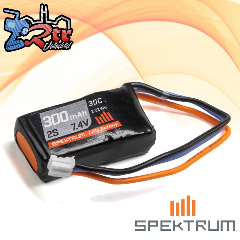 Batería Spektrum LiPo 300mAh 2S 7.4v 30C Conector PH/UMX