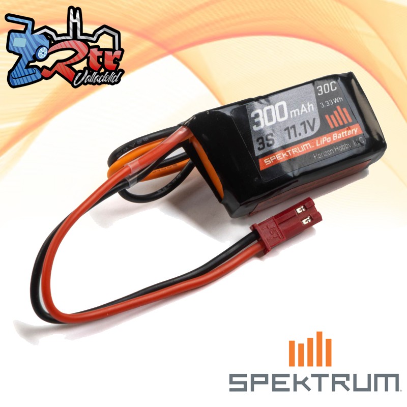 Batería Spektrum LiPo 3S 11.1V 300mAh 30C Conector RCY JST