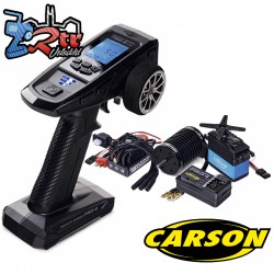 Emisora Carson Reflex Wheel Pro 4 2.4G + Receptor, servo y Combo Brushless