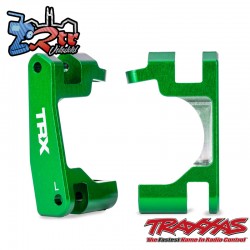 Bloques de avance de aluminio verde (izquierdo y derecho) Traxxas TRA9063-GRN