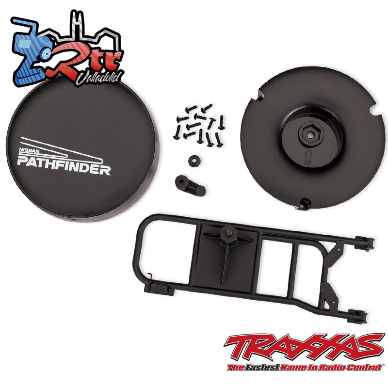 Réplica de llanta de repuesto para Nissan Pathfinder con soporte Traxxas TRX-4 TRA11016