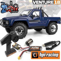 Crawler HPI Racing Venture18 Flux 1985 Toyota Hilux SR5 1/18 4wd Azul