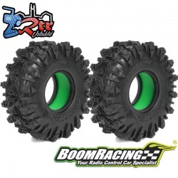 Ruedas BoomRacing AGGRESSOR Gekko Negro 120x44.5mm 1.9 con espuma Rock Monster