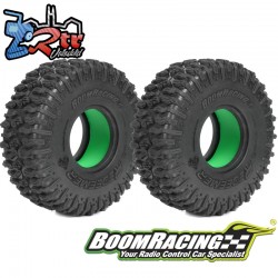 Ruedas BoomRacing REDEEMER Gekko Rojo 120x44.5mm 1.9 con espuma Rock Monster