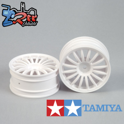Llantas Tamiya Blancas 16 Spoke 1/10 26mm 2 unidades 300440087