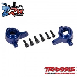 Bloques de dirección de aluminio azul (izquierdo y derecho) Traxxas TRA9064-BLUE