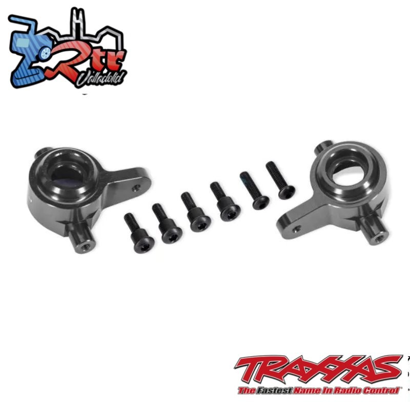 Bloques de dirección de aluminio gris (izquierdo y derecho) Traxxas TRA9064-GRAY