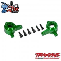 Bloques de dirección de aluminio verde (izquierdo y derecho) Traxxas TRA9064-GRN