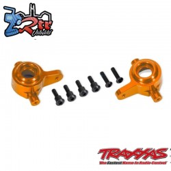 Bloques de dirección de aluminio naranja (izquierdo y derecho) Traxxas TRA9064-ORNG