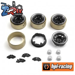 CS10 Aluminum Wheel 1.2in (Black-4pcs)