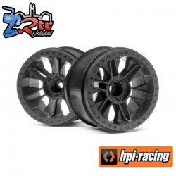HPI Racing 6-Shot St Wheel (Black-2Pcs)