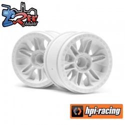 HPI Racing 6-Shot St Wheel (White-2Pcs)