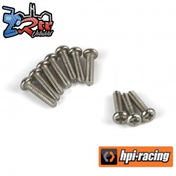 HPI Racing Button Head Screw M1.4x6mm (Silver-10pcs)