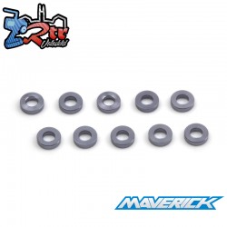 Aluminum Shim 4x1.4x1mm (Gunmetal-10pcs)