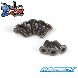 TP. Flat Head Screw M2.6x8mm (Hex-Socket-8pcs)