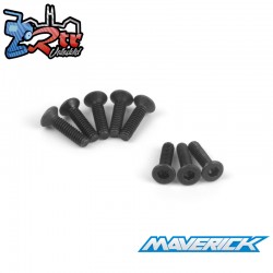 Flat Head Screw M2x8mm (Hex-Socket-8pcs)