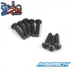 Button Head Screw M3x15mm (Hex-Socket-8pcs)