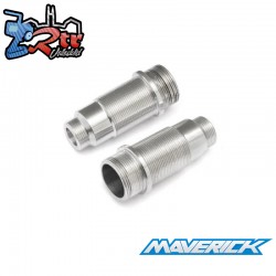Maverick RC Aluminum Shock Body Set (Silver 2pcs)