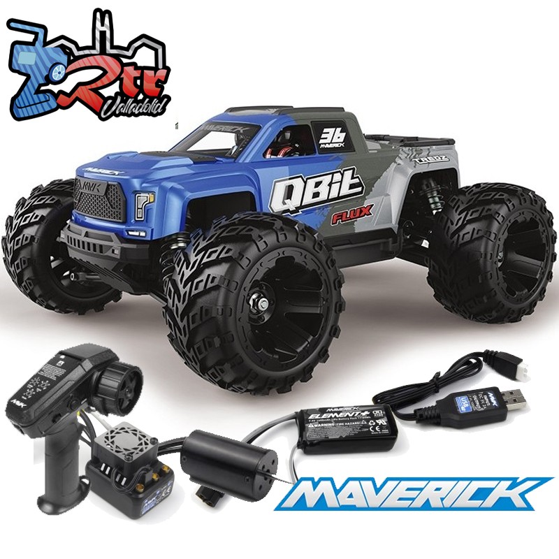 Maverick Qbit MT Brushless 1/16 4X4 Monster Truck Azul