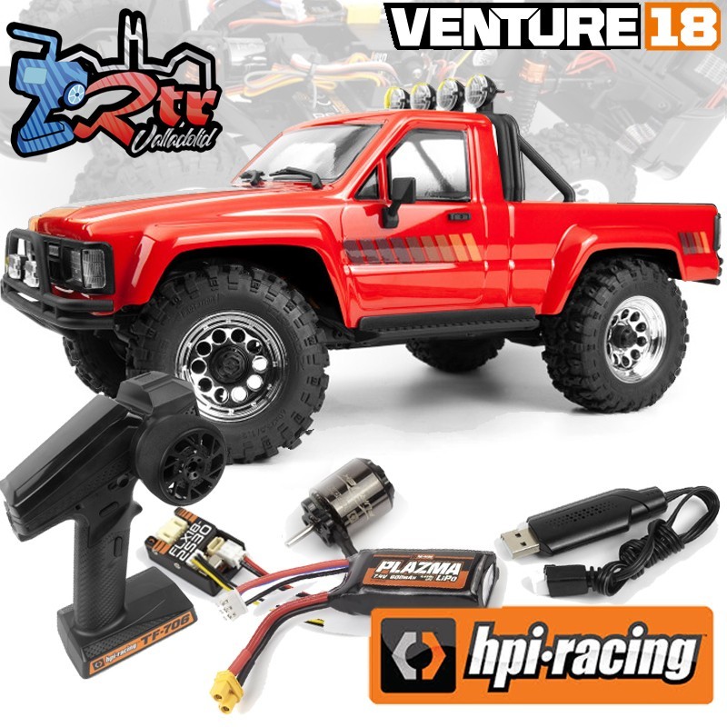 HPI Racing Venture18 Flux 1985 4wd Toyota Hilux SR5 Rojo