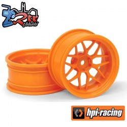 HPI Racing TECH 7 WHEEL ORANGE (9MM-2PCS)