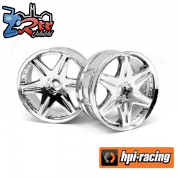 HPI Racing Lp29 Wheel Work Ls406 Chrome (2Pcs)