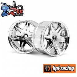 HPI Racing Lp35 Wheel Work Ls406 Chrome (2Pcs)