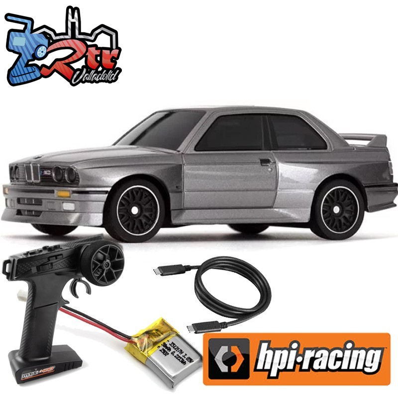HPI Racing nano-TTR 1989 BMW M3 E30 Ravaglia - Plata Oscura RTR