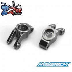 Maverick RC Aluminum Rear Hub Set (Left-Right-Grey)
