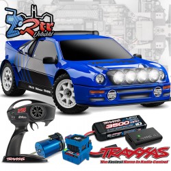 Traxxas Mini Rally VXL 3s 4Wd Ford RS200 Azul1/12 con...