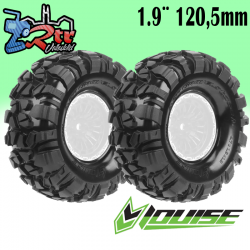 Ruedas  Louise Crawler 1.9" CR-GRAVELSTAGE 1/10 Solo Goma LR-T3371VI