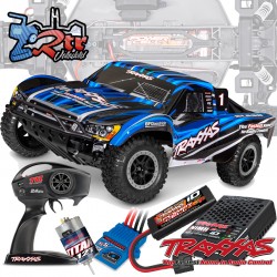 Traxxas Slash Short Course 2WD Escobillas Azul (bat+carg USB-C)
