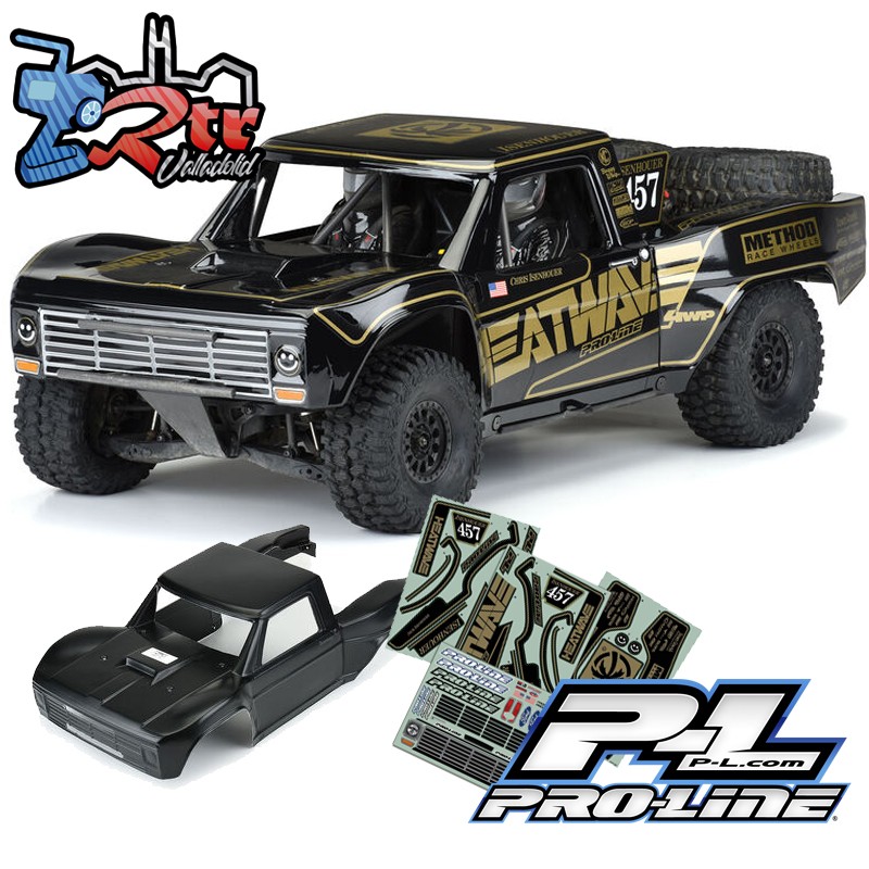 Carrocería Proline 1967 Ford F-100 Camión Carreras pintada en negro precortada Traxxas UDR PRO354718