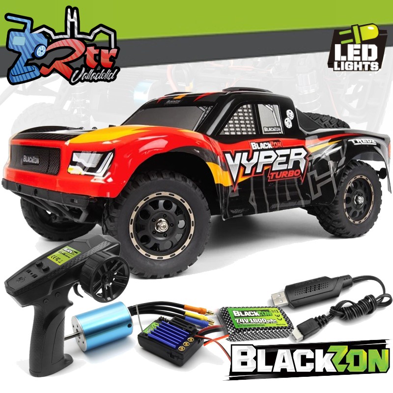 Blackzon Vyper SC 1/16 4WD Brushless 2s - Rojo