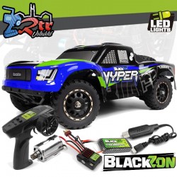 lackzon Vyper SC Turbo 1/16 4WD Escobillas 2s - Azul