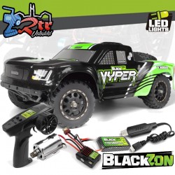 lackzon Vyper SC Turbo 1/16 4WD Escobillas 2s - Verde