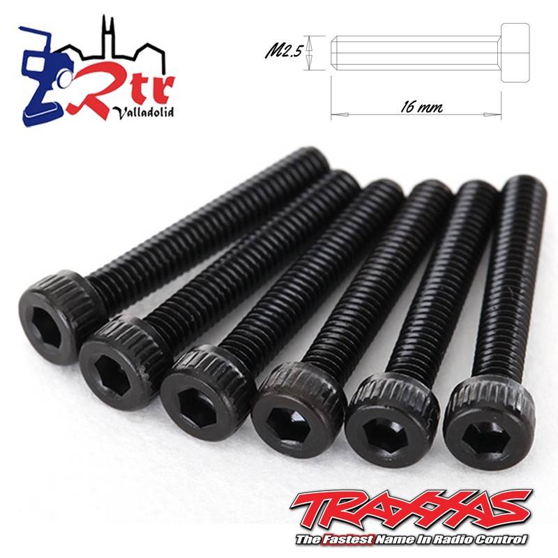Tornillos  2.5x16mm hexagonal 6 Unidades TRA2618