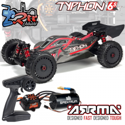 Arrma Typhon 6S 1/8 Buggy RTR Eléctrico 4wd Rojo y Negro