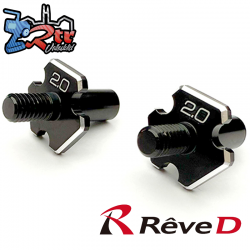 Eje delantero de aluminio Reve D RDX para D1-MK-B2 (2,0 mm, 2 piezas)