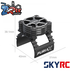 Ventilador SkyRC FuriaX CoolSink Pro1/10 Negro Aluminio
