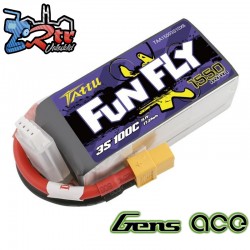 Batería Gens Ace Lipo Tattu Funfly 1550Mha 11,1V 3S1P...