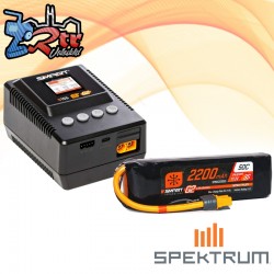 Spektrum SMART Powerstage LiPo G2 2200mAh 11.1V 3S IC3 con cargador S155