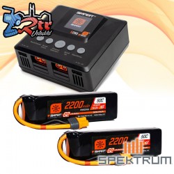 Spektrum SMART Powerstage 2xLiPo G2 2200mAh 14.8V 4S IC3...