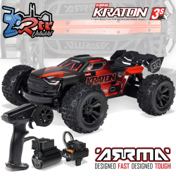 Arrma Mini Kraton 1/16 3S DSC 4X4 RTR Brushless Speed Truck  Negro-Rojo